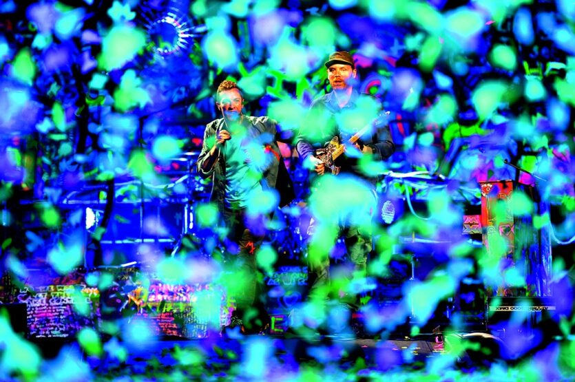 Konzertfotografie: Coldplay bei einem Auftritt in der Lanxess-Arena in Köln 2011