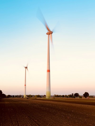 Windmühlen. Langzeitbelichtung mit dem iPhone 14