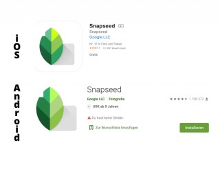 Snapseed ist eine kostenlose Bildbearbeitungs-App