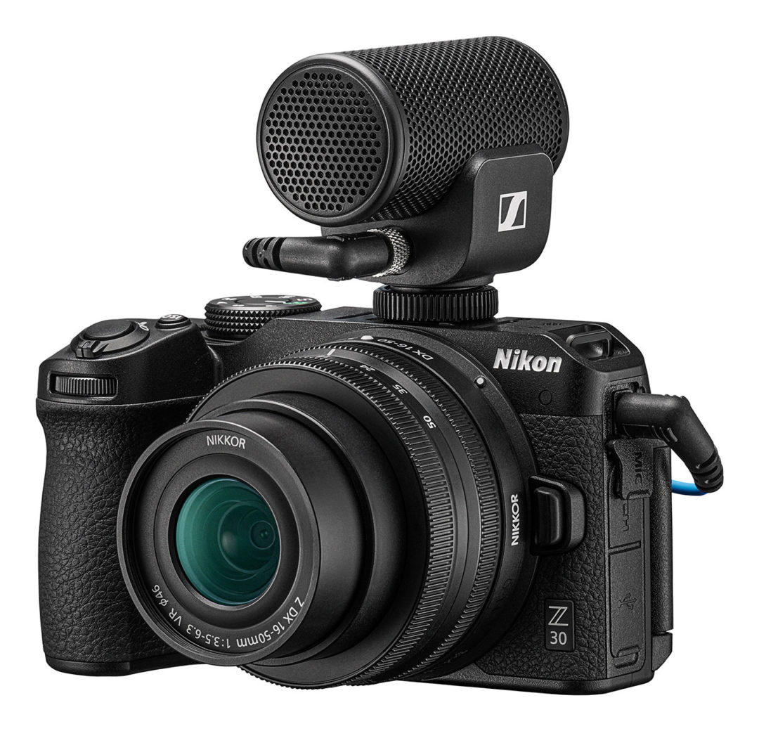Nikon Z30 mit Sennheiser Mikrofon