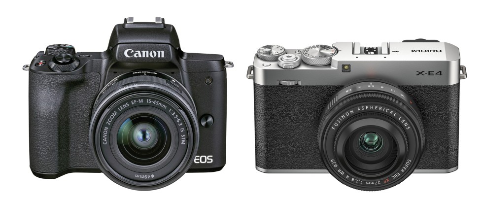 Canon EOS M50 Mark II und Fujifilm X-E4