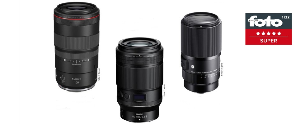 Makroobjektive von Canon, Nikon und Sigma