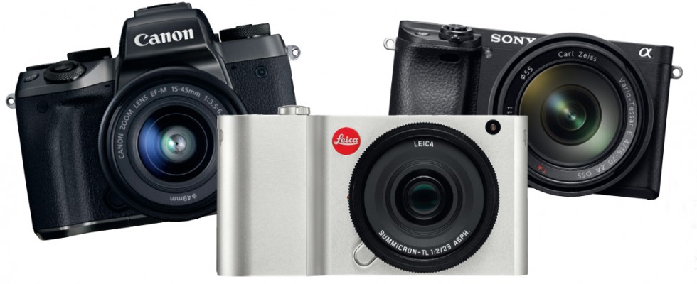 Systemkameras Canon, Leica, Sony