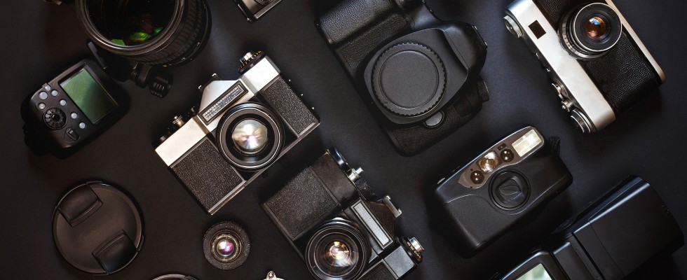 Alte Kamera-Sammlung