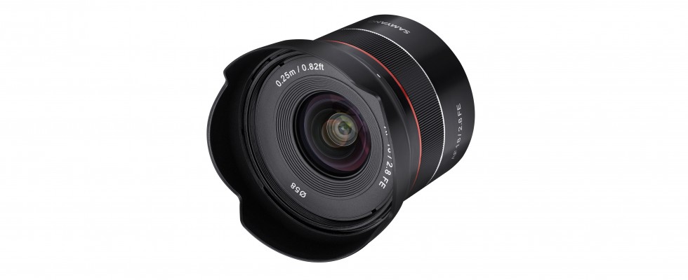 Samyang AF 2,8/18 mm FE für Sony E, 18 mm F2,8 FE, Objektiv, Autofokus, 2019, Weitwinkel, lens, Sony E FE, Tiny but wide