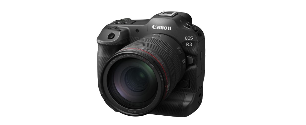 Die Canon EOS R3 kleiner und leichter als die Spiegelreflexkamera EOS-1D X Mark III, aber genauso robust.