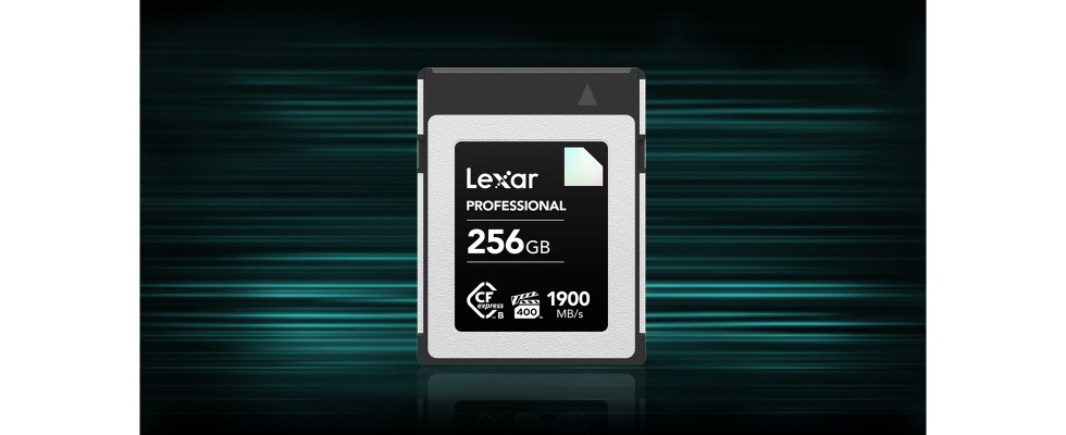 Die Lexar Professional CFexpress vom Typ B gibt es mit 128 und 256 Gigabyte.