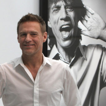 Fotografierende Musiker: Bryan Adams vor Mick Jagger Foto.