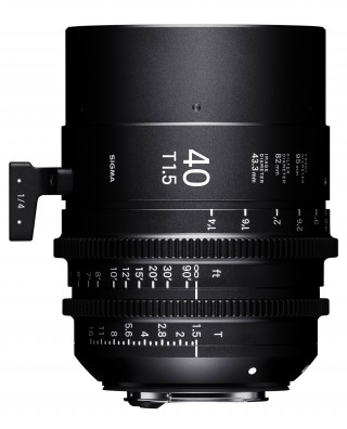 Sigma Cine Objektiv Film Video Festbrennweite 28 40 105 mm FF-High-Speed-Prime-Line LPL-Mount IBC photokina 1,4/28 mm Art 1,4/40 T1.5/28 mm FF, T1.5/40 mm FF und T1.5/105 mm FF