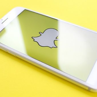 Snapchat Logo auf Handy