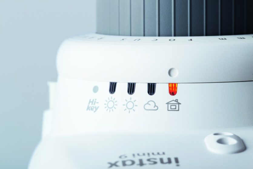 Die LED-Anzeige der Instax Mini 9 in der Detailansicht
