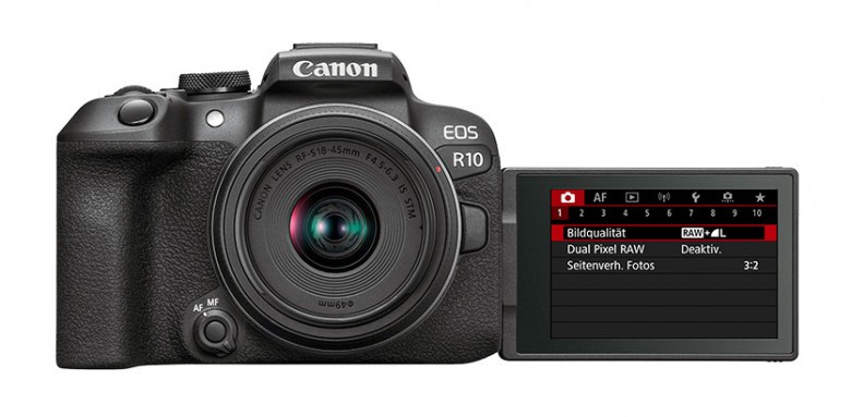 Canon EOS R10 mit Monitor