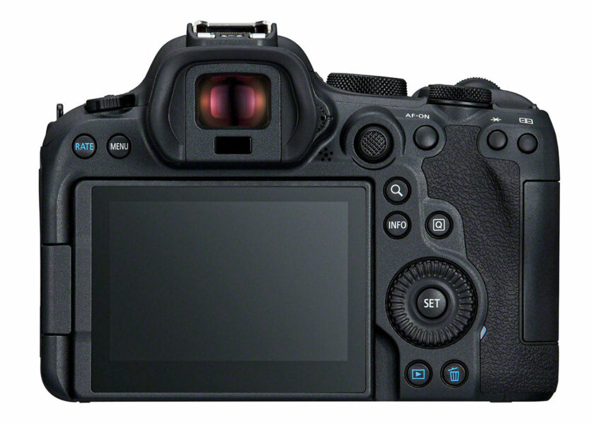 Rückseite Canon EOS R6 Mark II