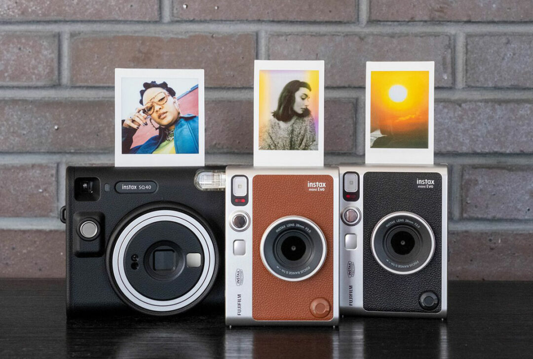 Fujifilm Instax Square SQ40 und Instax mini Evo mit Foto