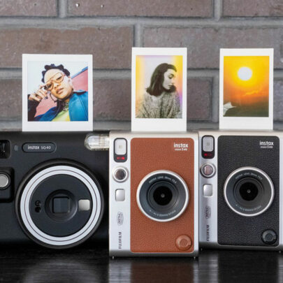 Fujifilm Instax Square SQ40 und Instax mini Evo mit Foto