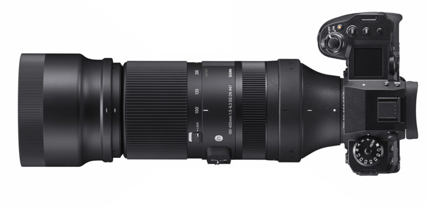 Sigma 100-400mm an einer Fuji-X-Kamera.