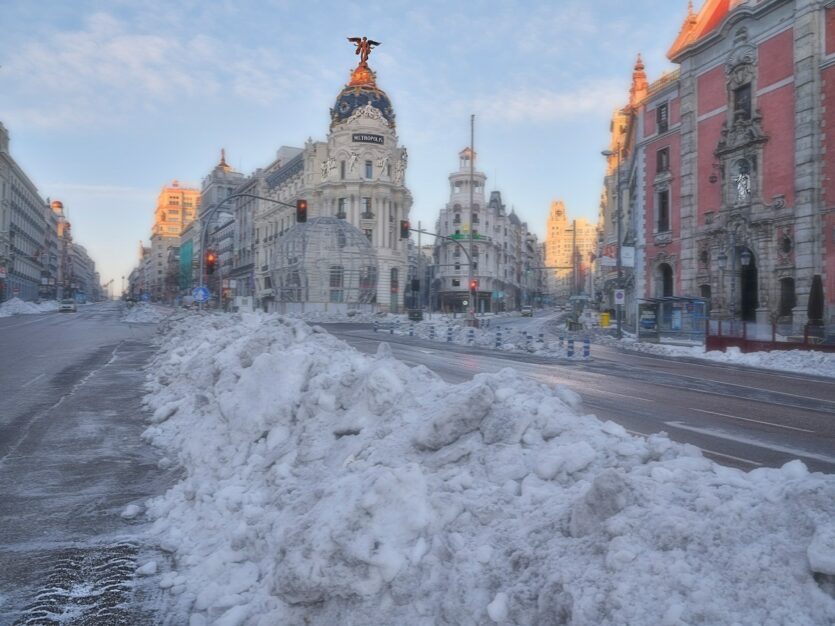 Madrid im Schnee