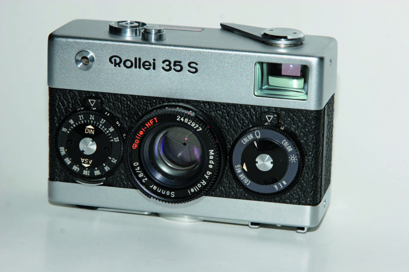Die Original Rollei 35, hier in der Variante S mit dem scharfen Sonnar 2,8/40 mm.