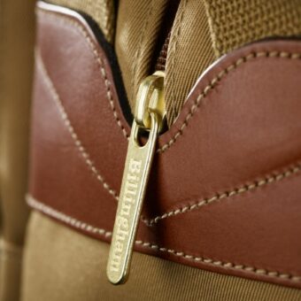 Taschenserie Billingham 5 MKII: Detail Reißverschluss, khaki