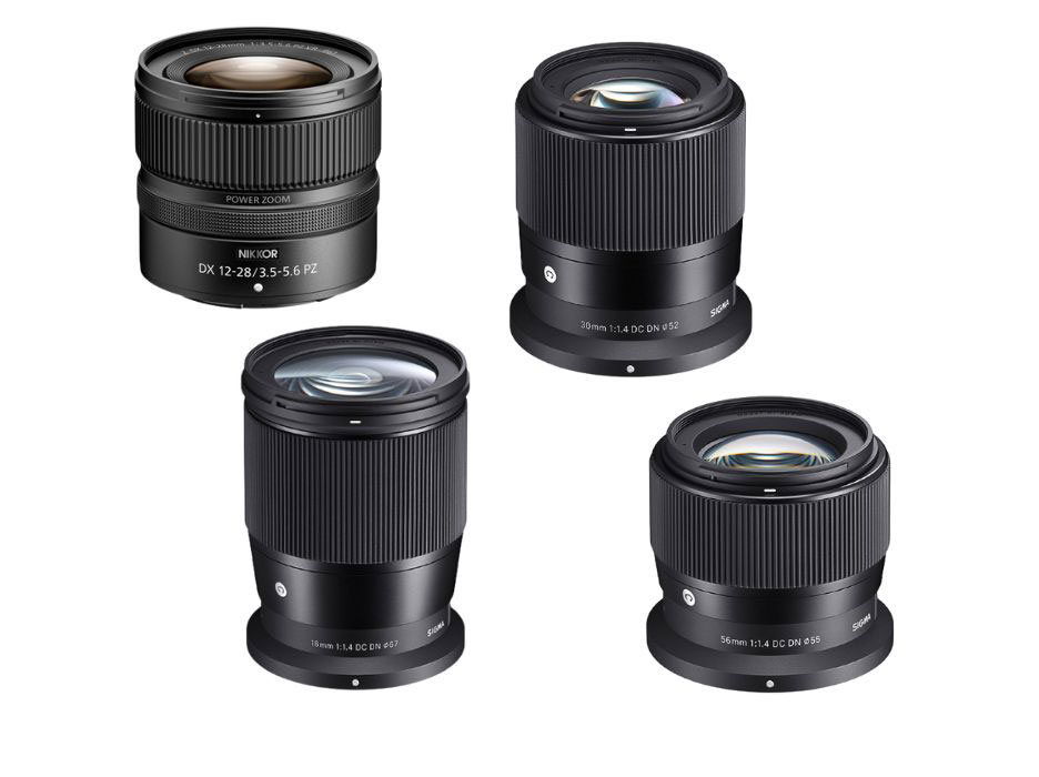 Vier Objektive für Nikon Z DX