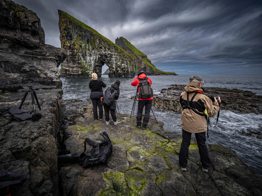 Fotografen auf Färöer Inseln